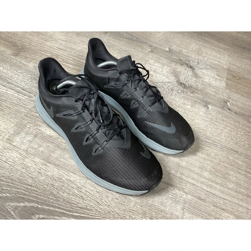 Nike Quest Men's 11.5 M Running Shoes Black Anthracite Grey AV8013-002 Sneakers